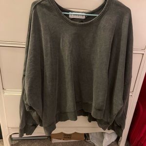 Gray oversized sweater